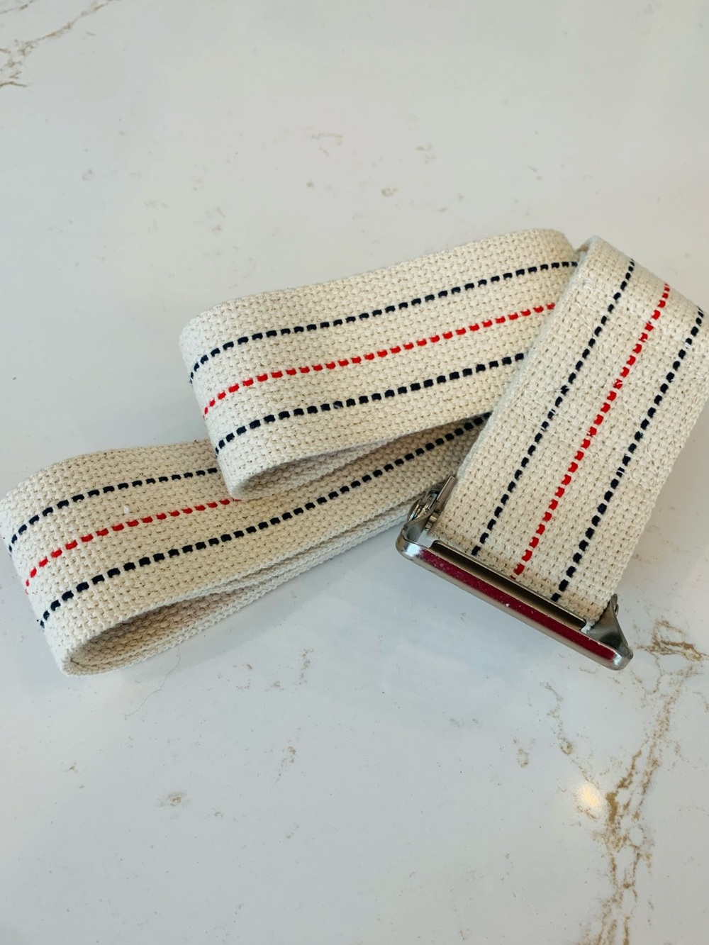 Sammons Preston Transfer Belt 54"  Unworn, Red/White/Blue.